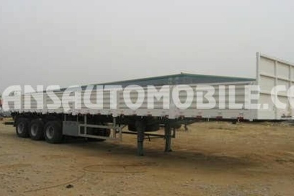 Sinotruk  3 axles flatbed semi-trailer with side walls 60 tons